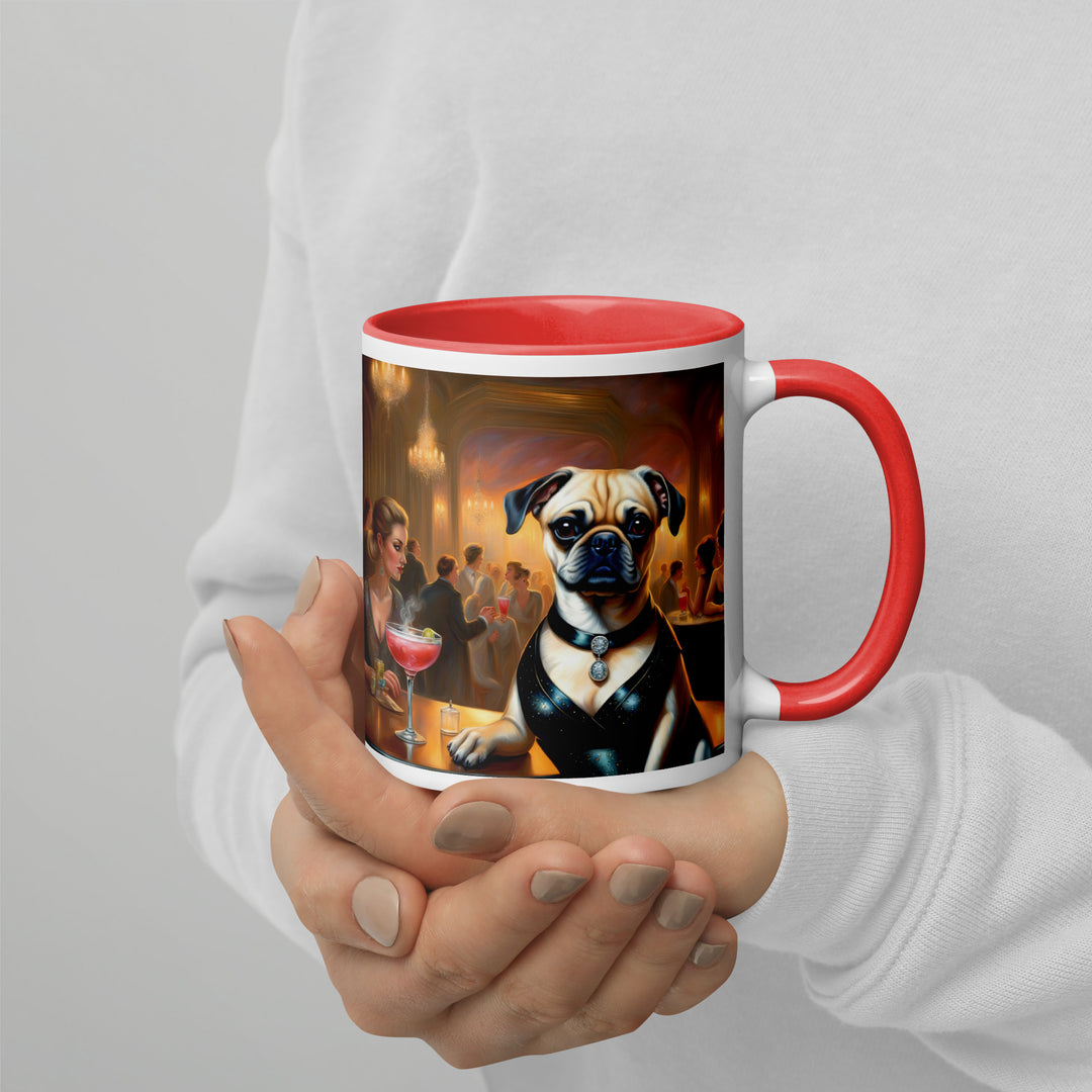 Puggle General- Mug with Color Inside v19