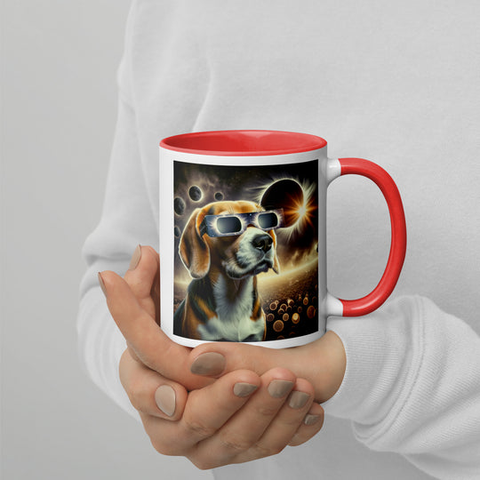 Beagle Eclipse- Mug with Color Inside v2