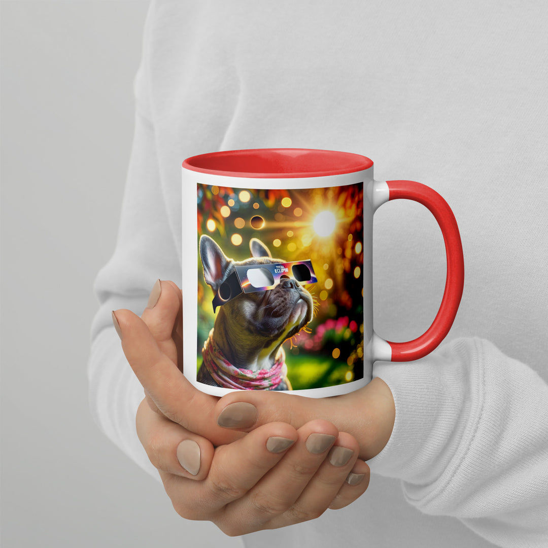 French Bulldog Eclipse- Mug with Color Inside