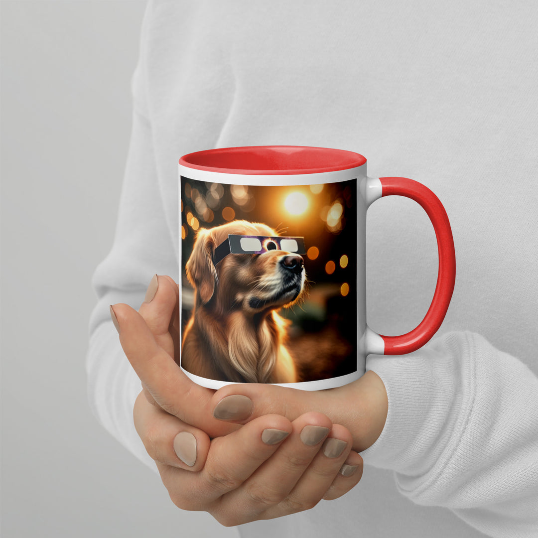 Golden Retriever Eclipse- Mug with Color Inside