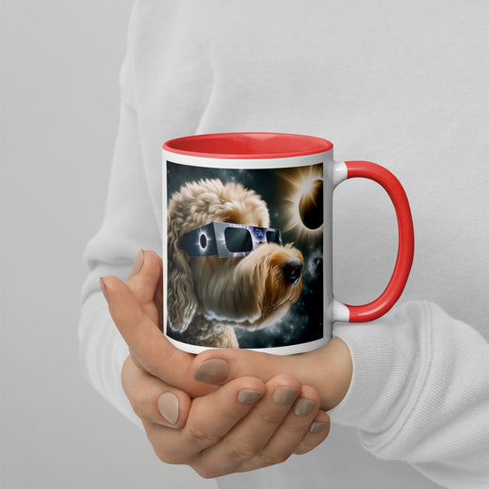 Labradoodle Eclipse- Mug with Color Inside