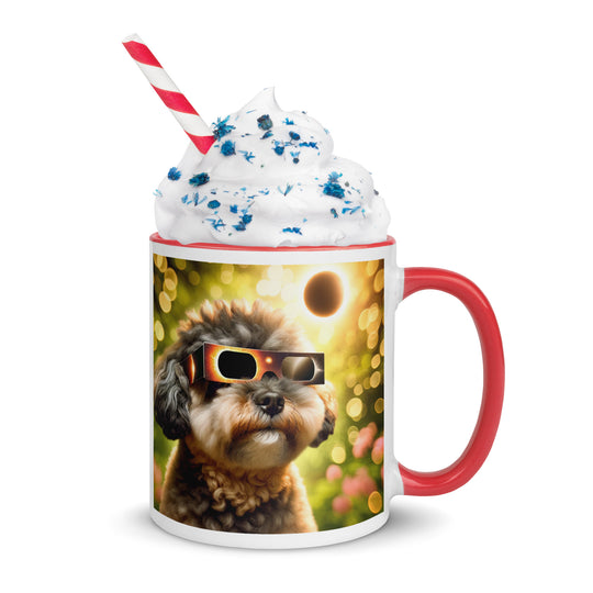 Pugapoo Eclipse- Mug with Color Inside v2