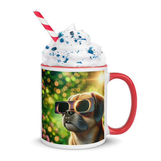 Puggle Eclipse- Mug with Color Inside v2