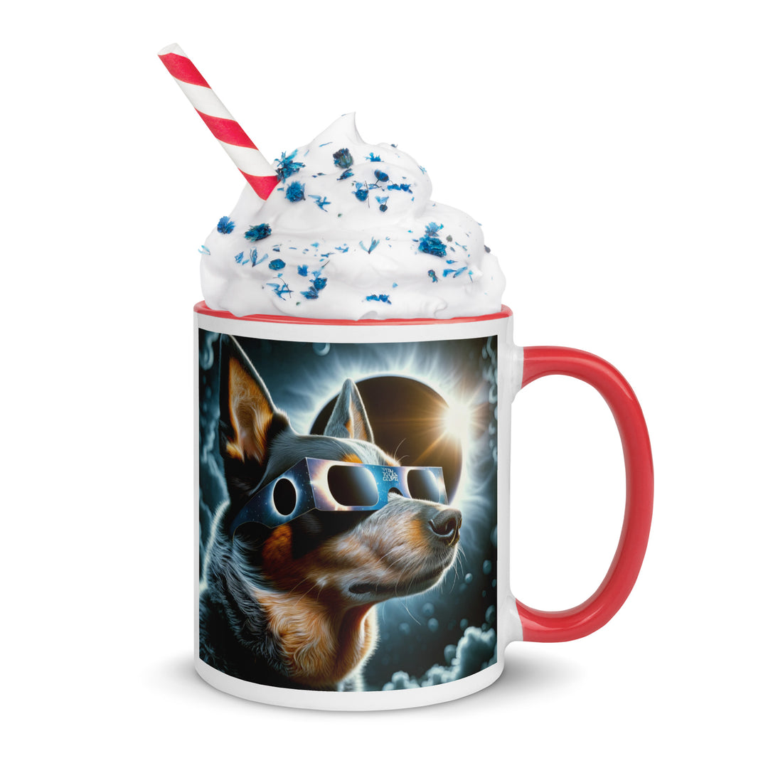 Texas Heeler Eclipse- Mug with Color Inside v2