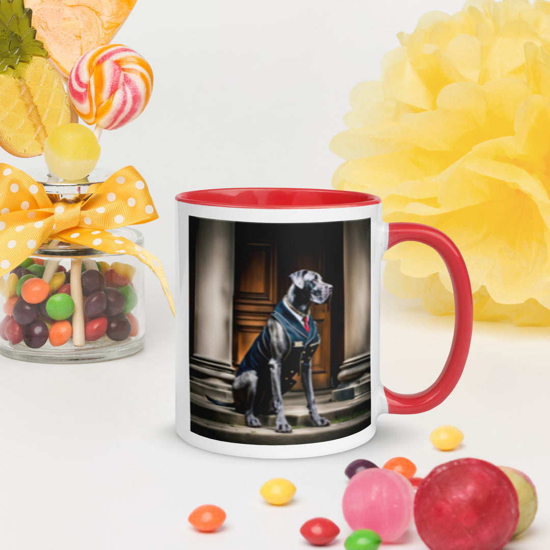 Great Dane- Mug with Color Inside v4