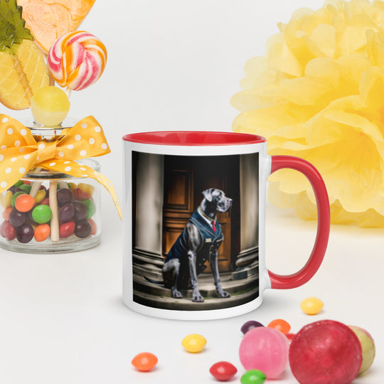 Great Dane- Mug with Color Inside v4