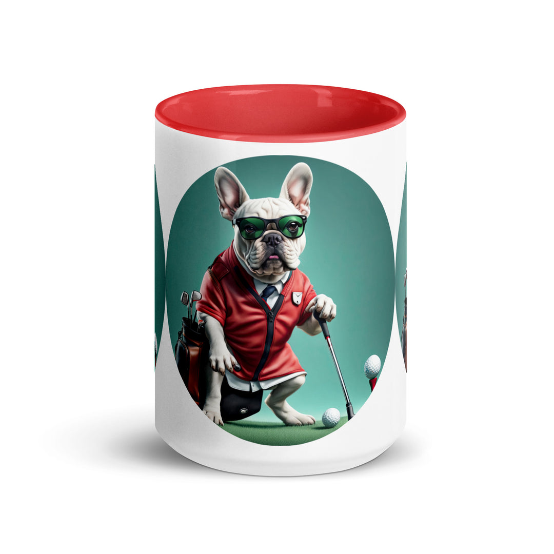 Mug with Color Inside-French Bulldog V4