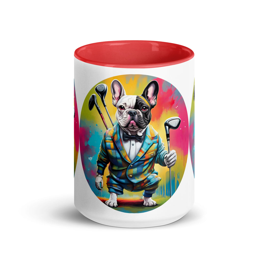 Mug with Color Inside-French Bulldog V5