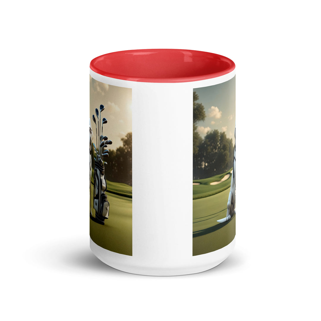 Mug with Color Inside-Labrador Retriever Golfer V5