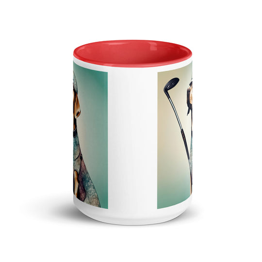 Mug with Color Inside-Labrador Retriever Golfer Labrador Retriever Golfer V18