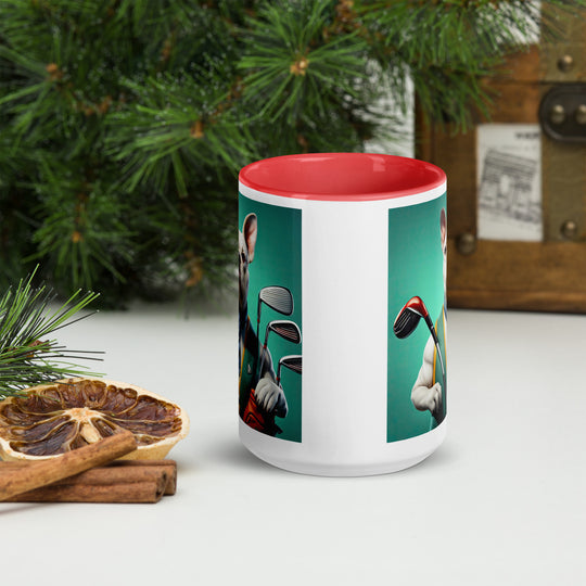 American Bulldog Golfer- Mug with Color Inside