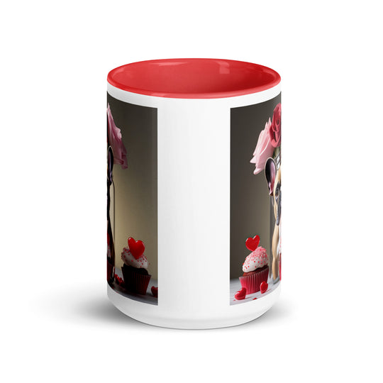 French Bulldog Romantic- Mug with Color Inside