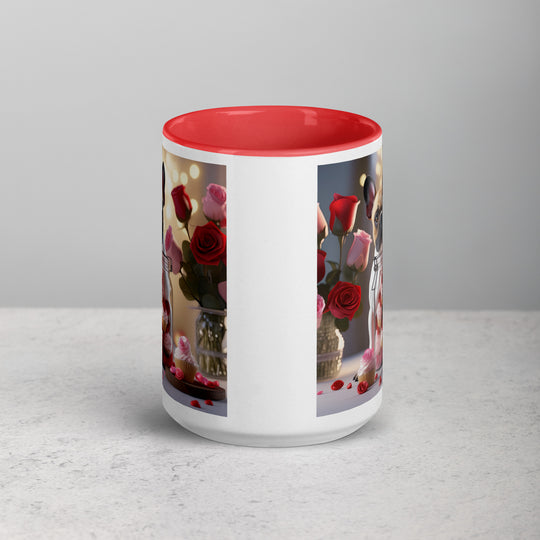 French Bulldog Romantic- Mug with Color Inside v2