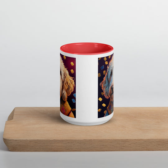 Goldendoodle- Mug with Color Inside v12