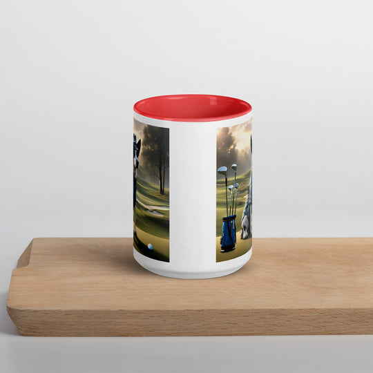 Texas Heeler Golfer- Mug with Color Inside v8