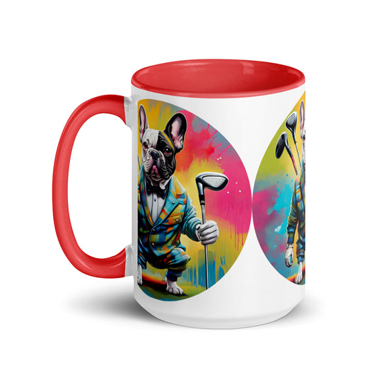 Mug with Color Inside-French Bulldog V5