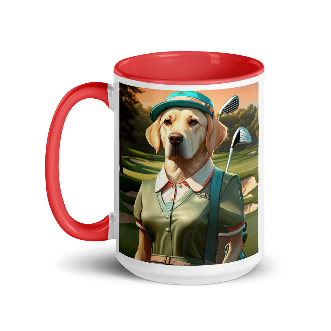 Mug with Color Inside-Labrador Retriever Golfer V15