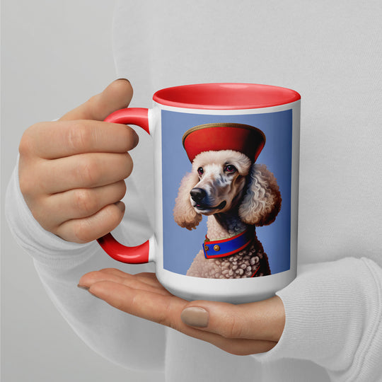 Poodle- Mug with Color Inside v3