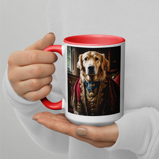 Golden Retriever- Mug with Color Inside V3