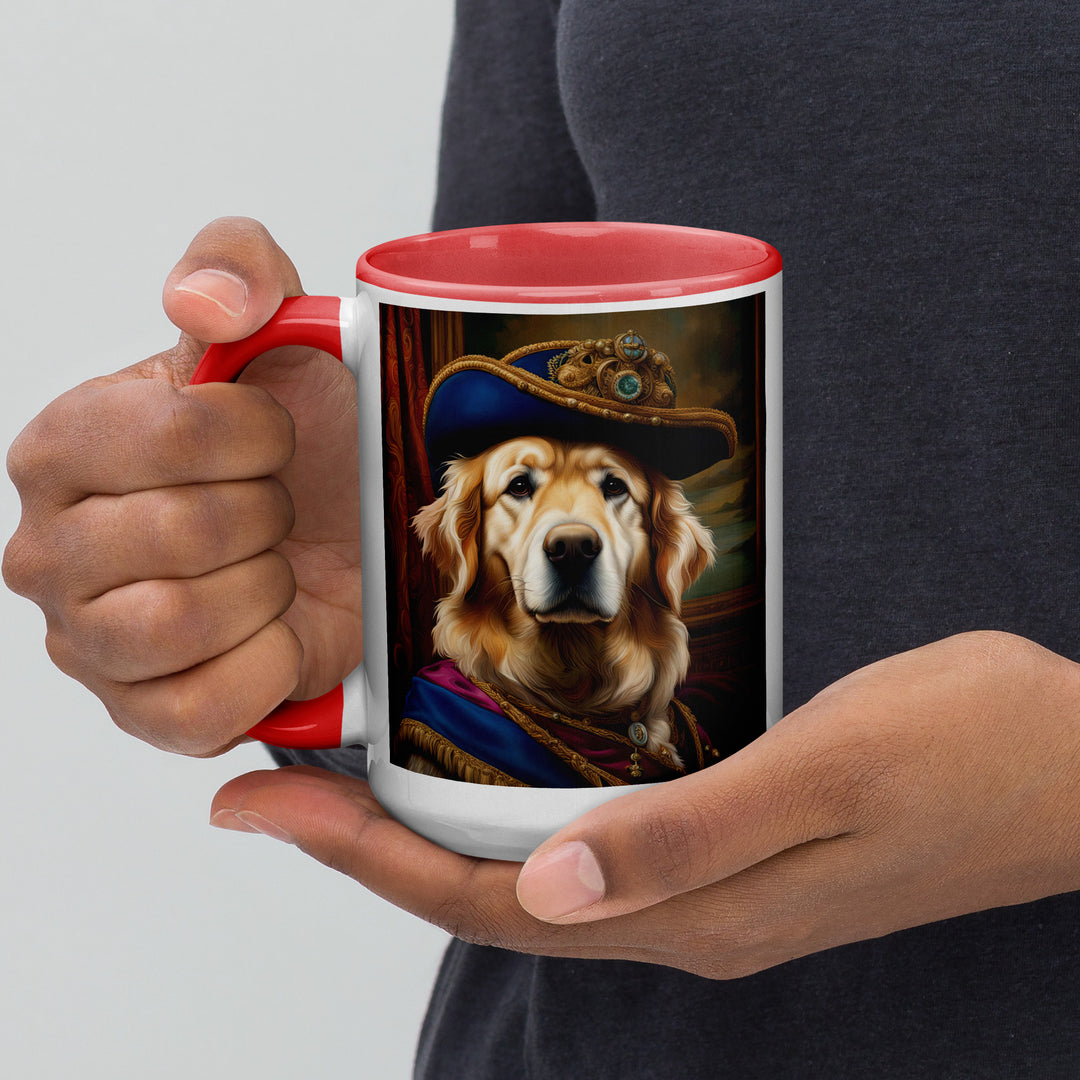 Golden Retriever- Mug with Color Inside V5