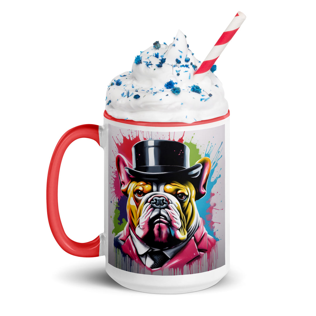 Bulldog- Mug with Color Inside v2