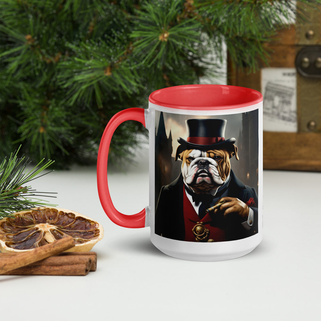 Bulldog- Mug with Color Inside v5