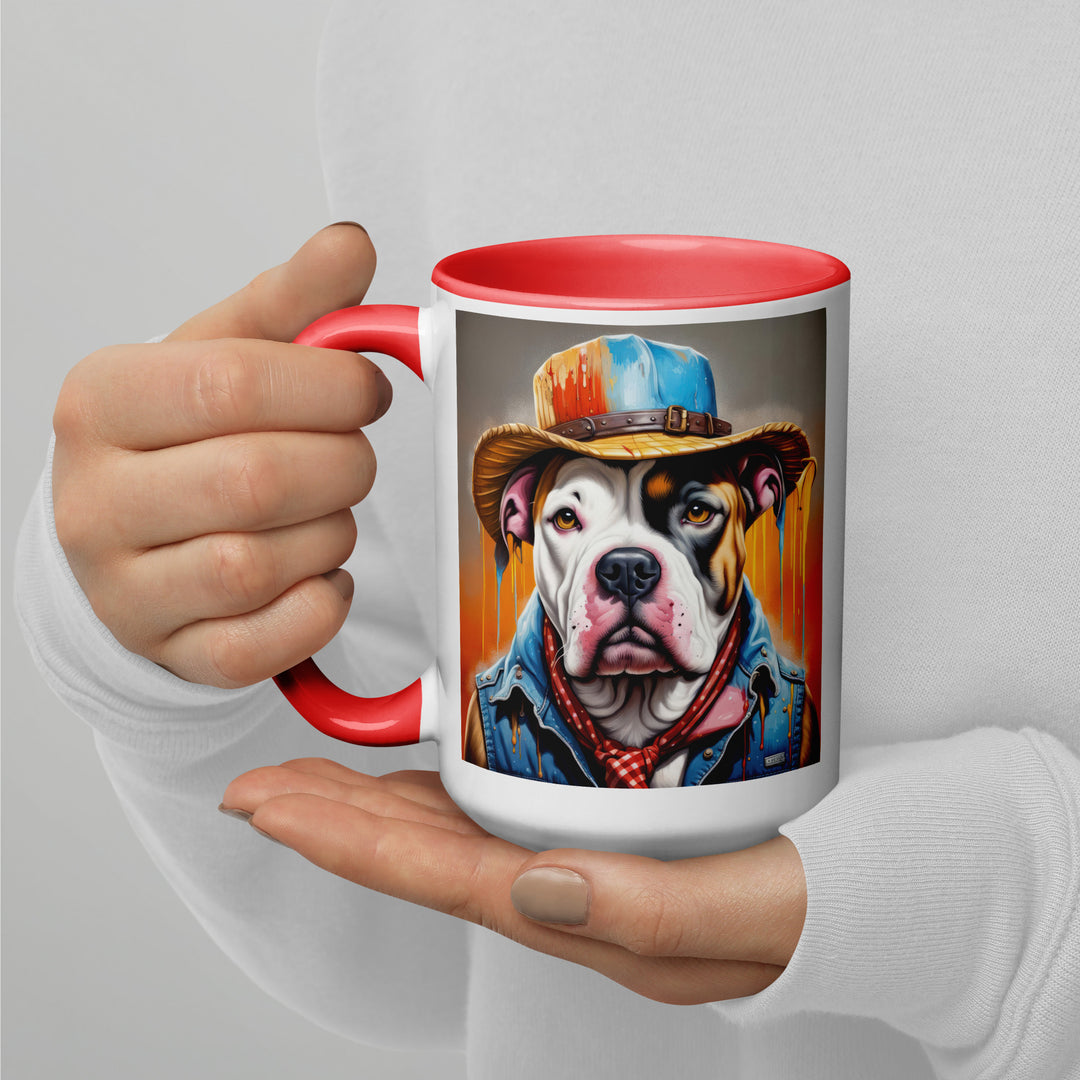 American Bulldog- Mug with Color Inside