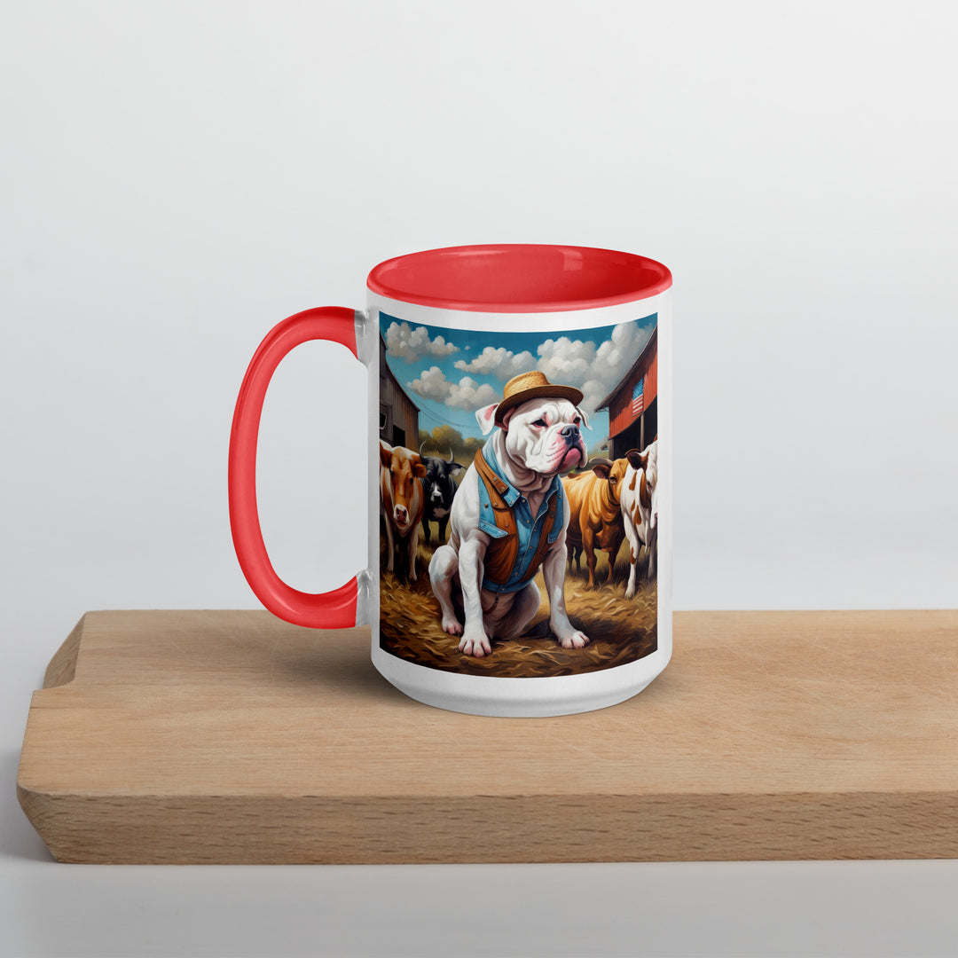 American Bulldog- Mug with Color Inside v2