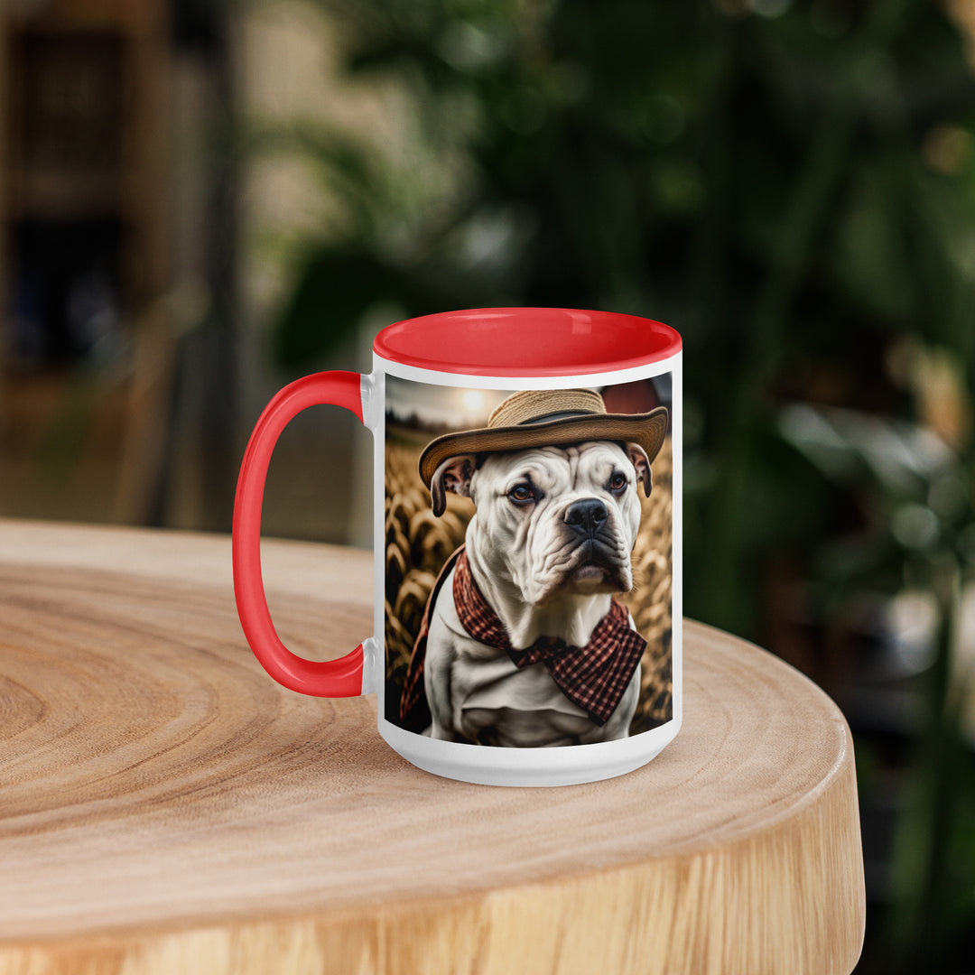 American Bulldog- Mug with Color Inside v3