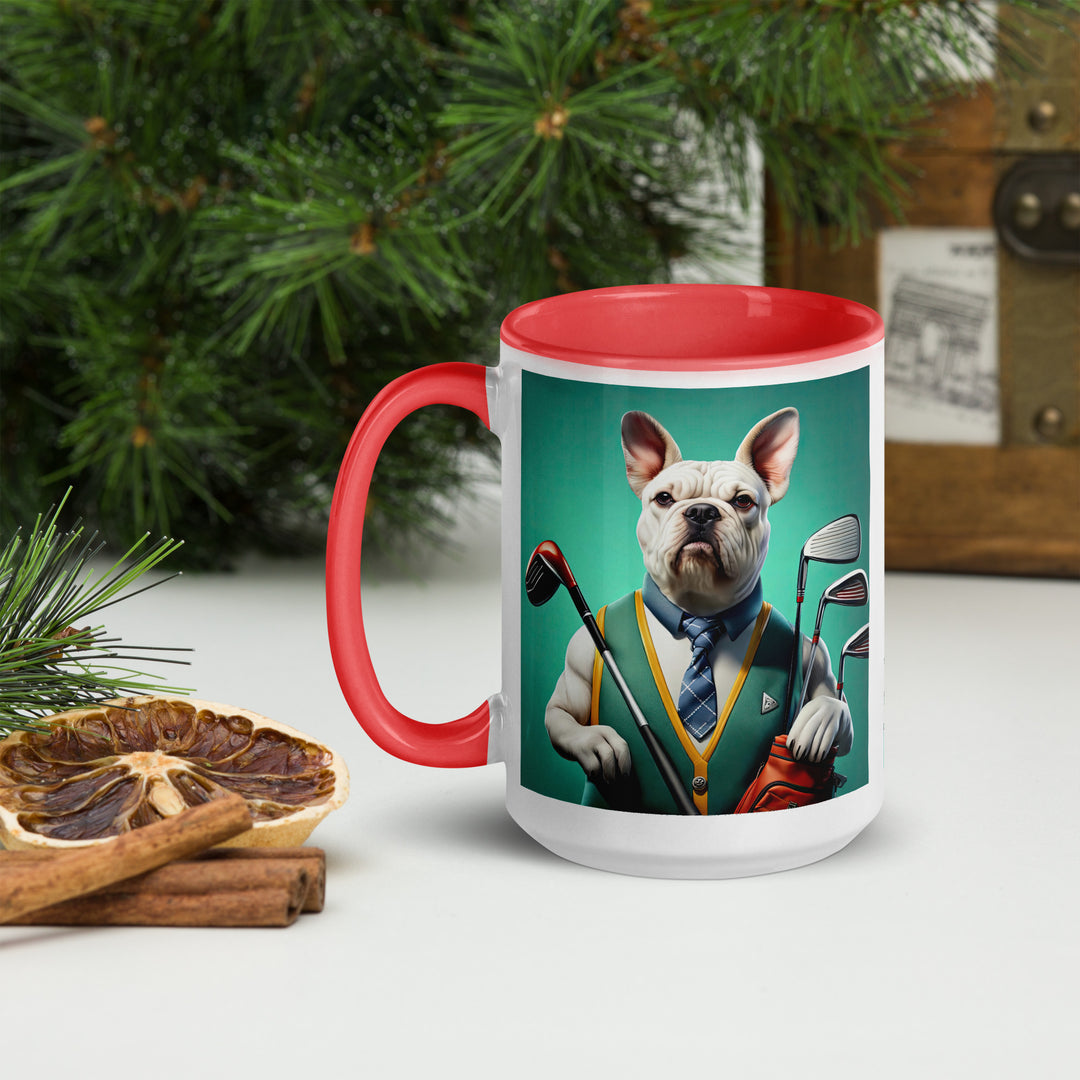 American Bulldog Golfer- Mug with Color Inside