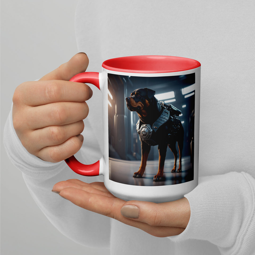 Rottweiler- Mug with Color Inside v2