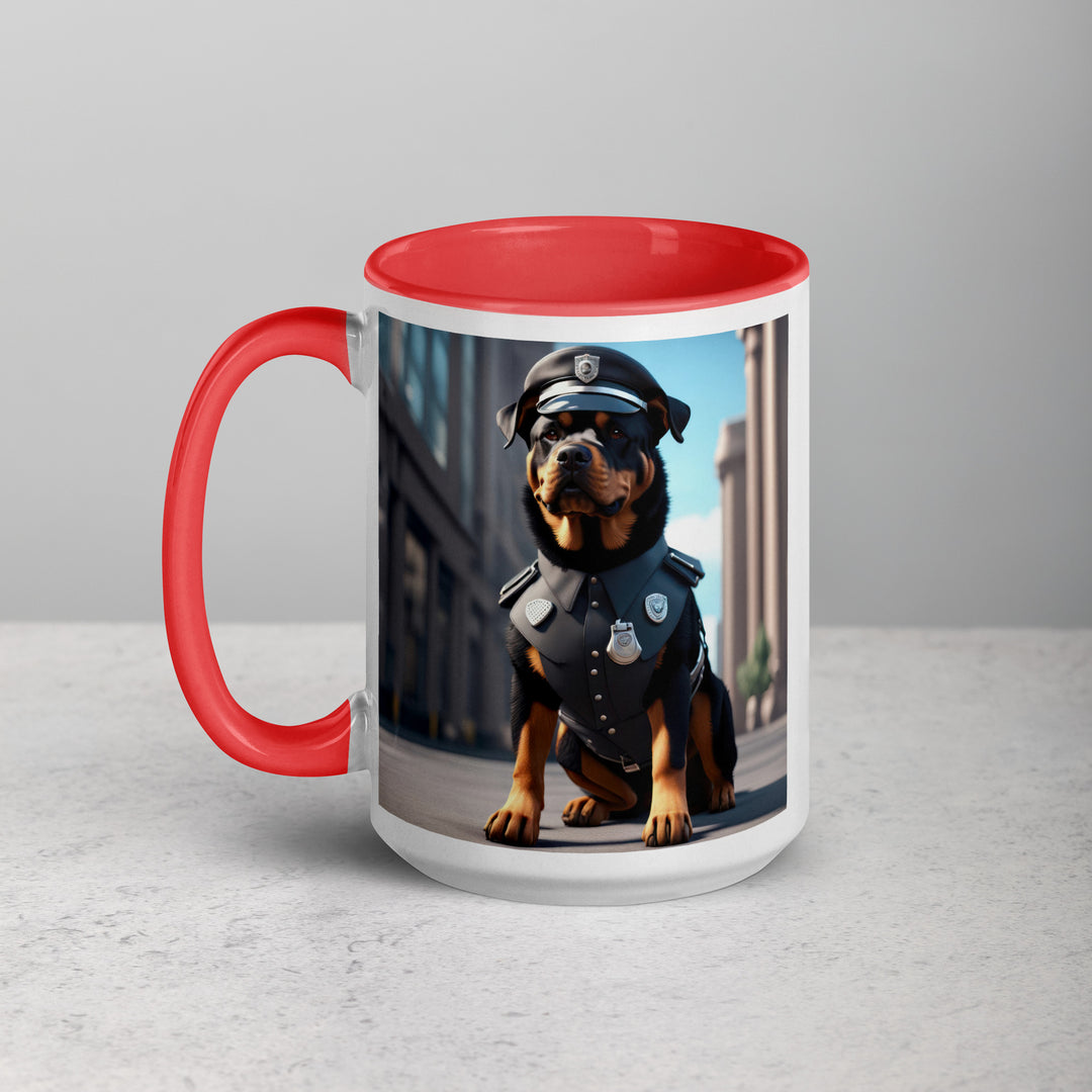 Rottweiler- Mug with Color Inside v3