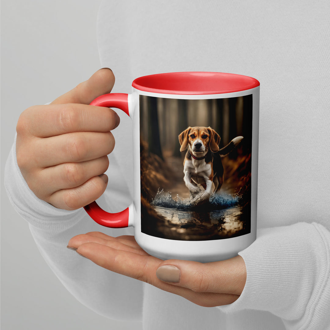 Beagle- Mug with Color Inside v3