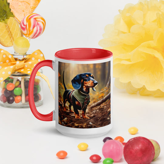 Dachshund- Mug with Color Inside v3