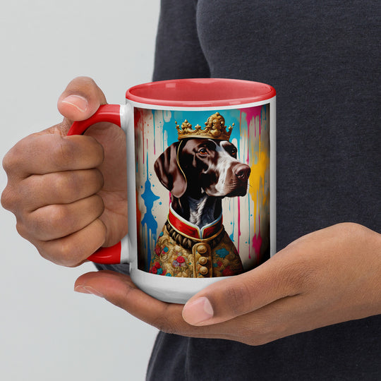 German Shorthaired Pointer- Mug with Color Inside