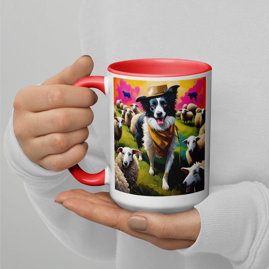 Australian Shepherd- Mug with Color Inside v2