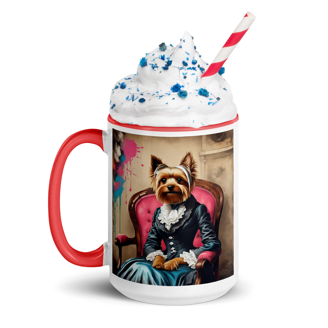 Yorkshire Terrier- Mug with Color Inside v3