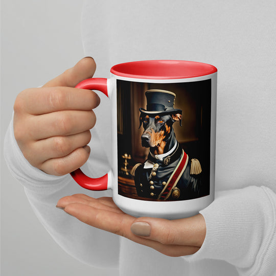 Doberman Pinscher- Mug with Color Inside v2