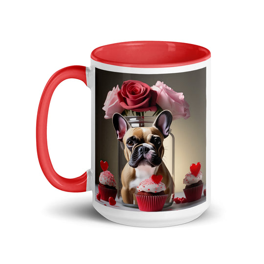 French Bulldog Romantic- Mug with Color Inside