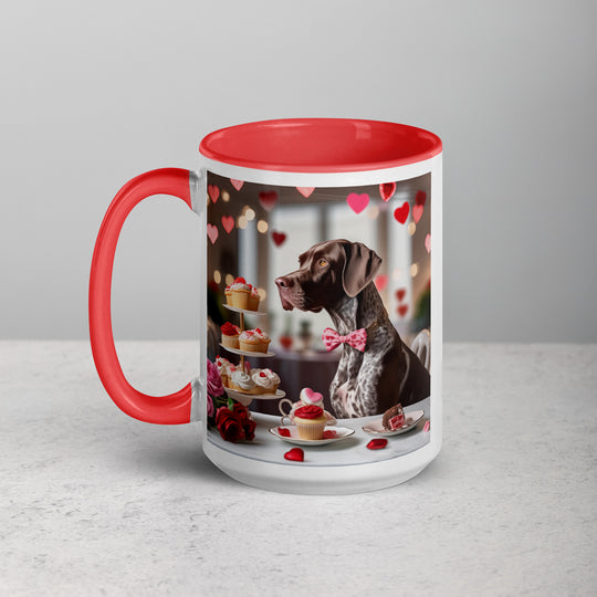 German Shorthaired Pointer Romantic- Mug with Color Inside