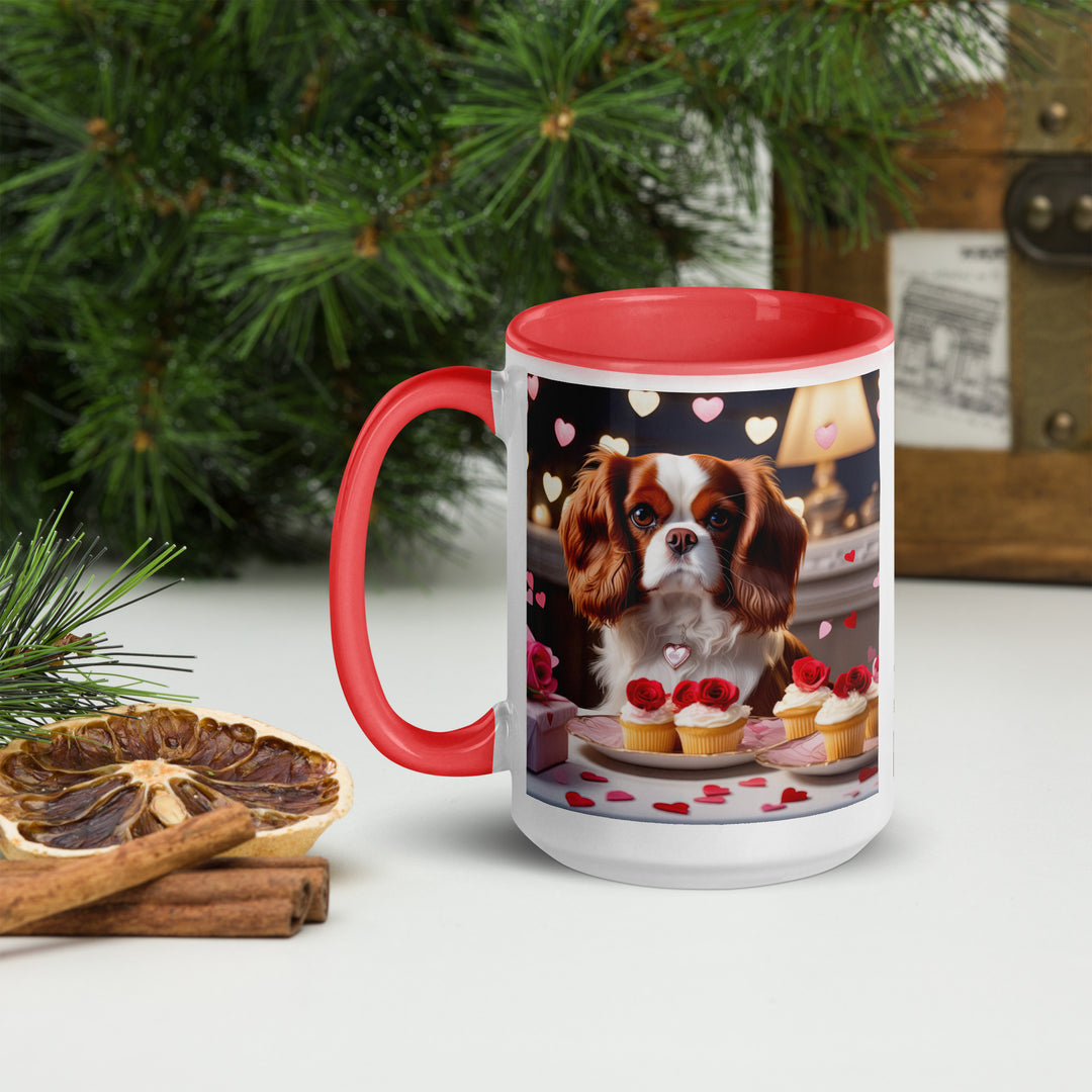 Cavalier King Charles Spaniel Romantic- Mug with Color Inside