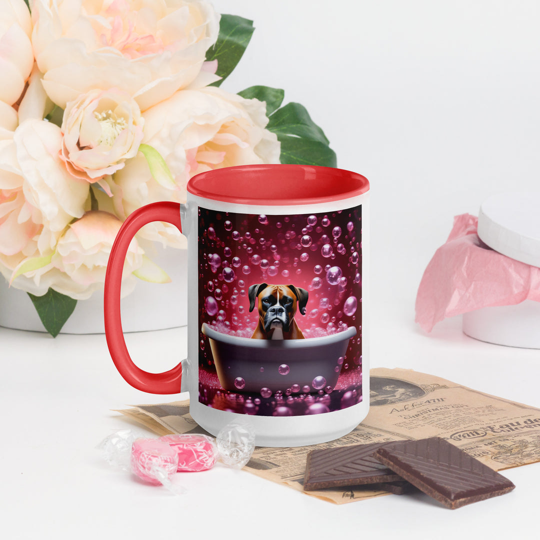 Boxer Romantic- Mug with Color Inside