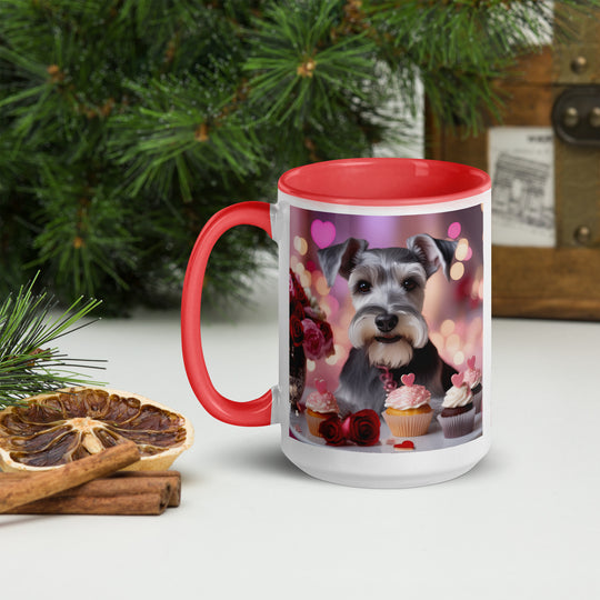 Miniature Schnauzer Romantic- Mug with Color Inside