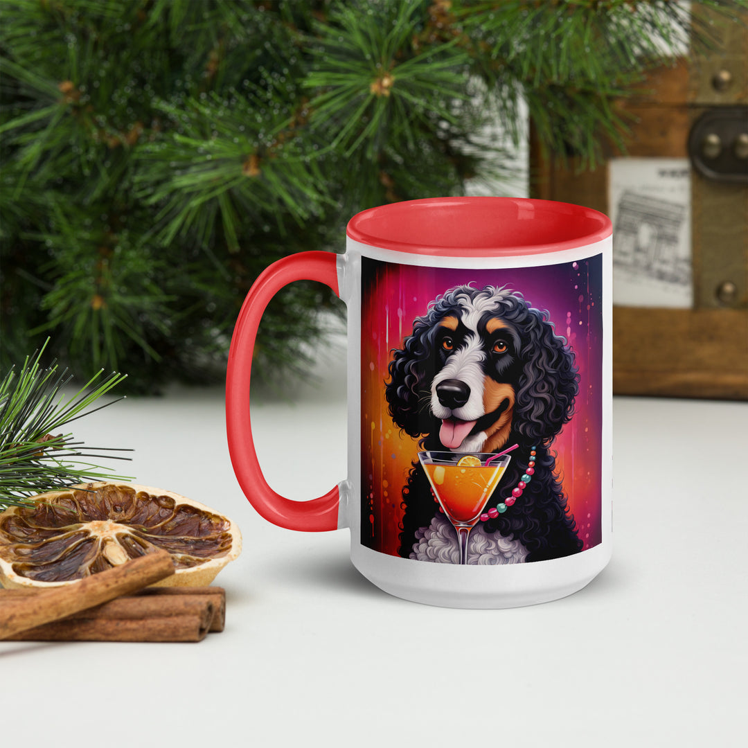 Bernedoodle General- Mug with Color Inside v6