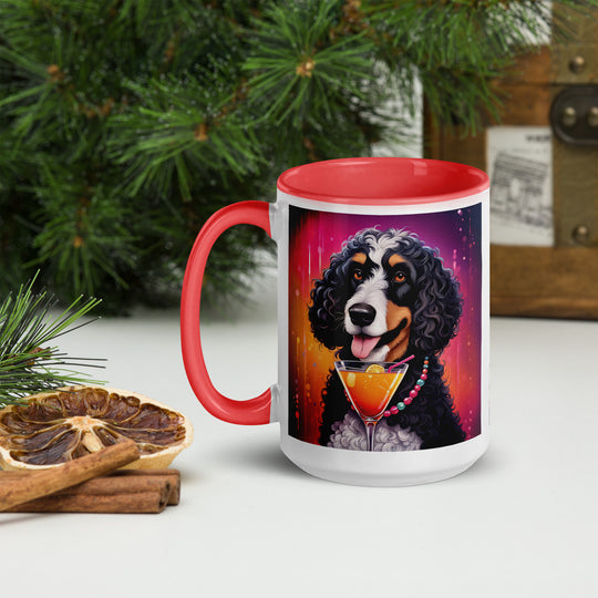 Bernedoodle General- Mug with Color Inside v6