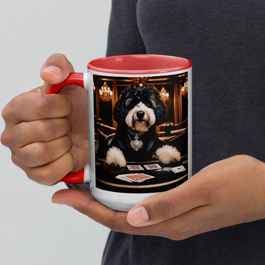 Bernedoodle General- Mug with Color Inside v7