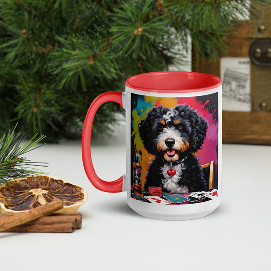 Bernedoodle General- Mug with Color Inside v10