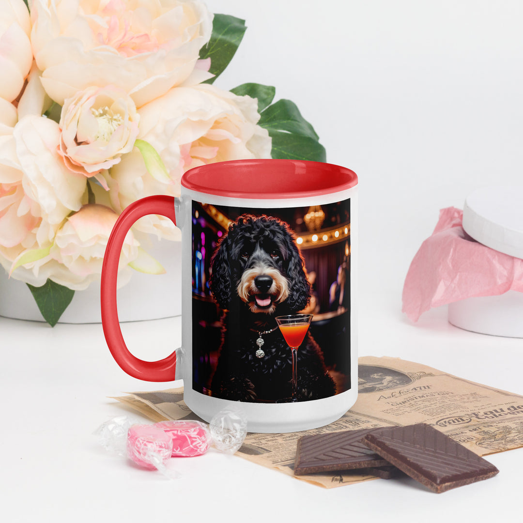 Bernedoodle General- Mug with Color Inside v11