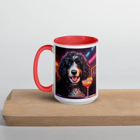 Bernedoodle General- Mug with Color Inside v12