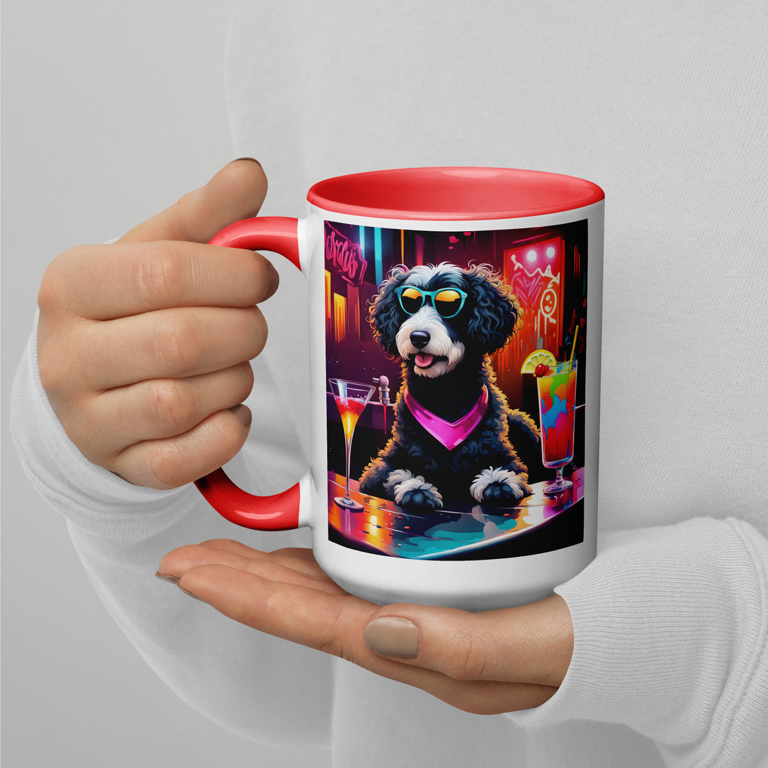 Bernedoodle General- Mug with Color Inside v17